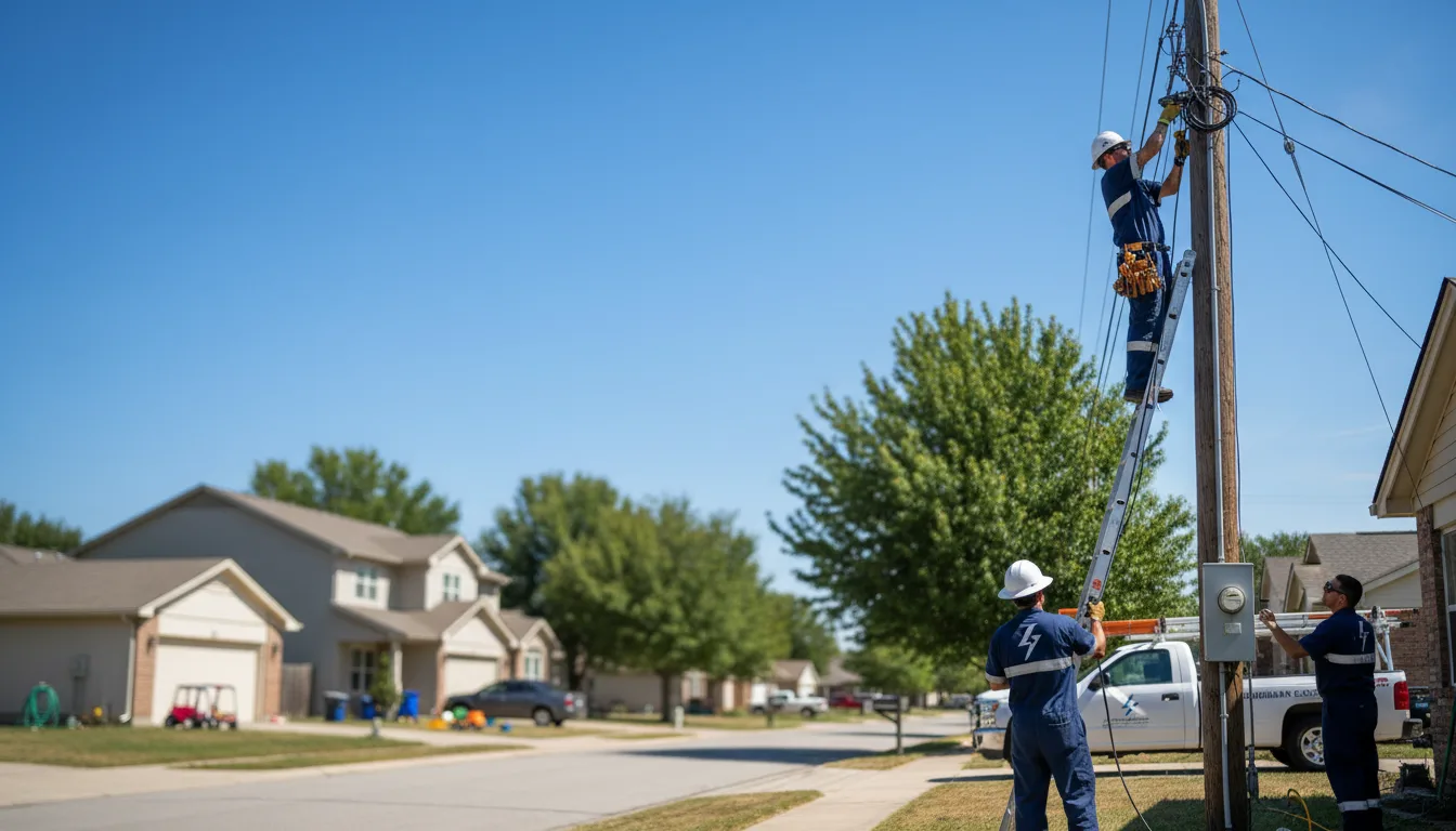 Residential electrician providing installation services in Chapman, KS